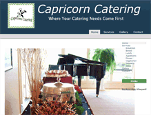 Tablet Screenshot of capricorncatering.com